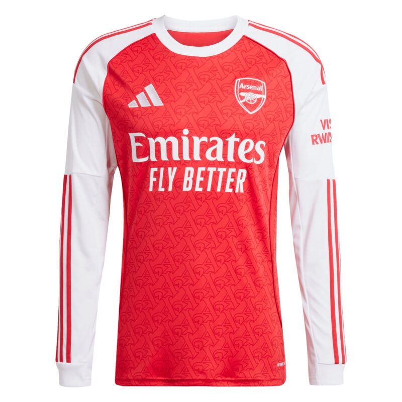 Arsenal adidas Home Shirt 2025-26 - Long Sleeve with Rice 41 printing
