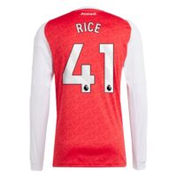 Arsenal adidas Home Shirt 2025-26 - Long Sleeve with Rice 41 printing