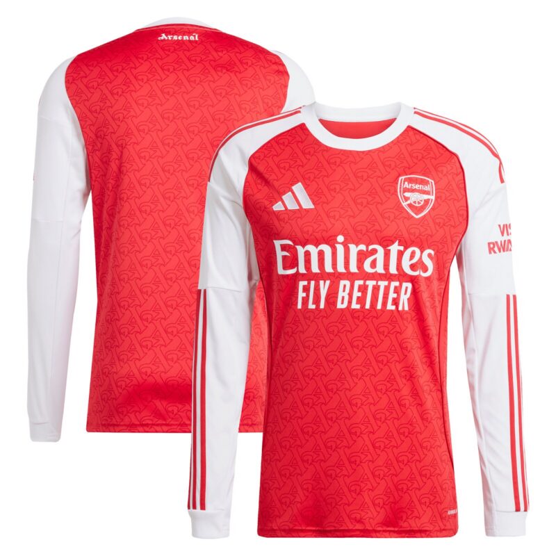 A2B image: arsenal-adidas-home-shirt-2025-26-long-sleeve Arsenal adidas Home Shirt 2025-26 - Long Sleeve