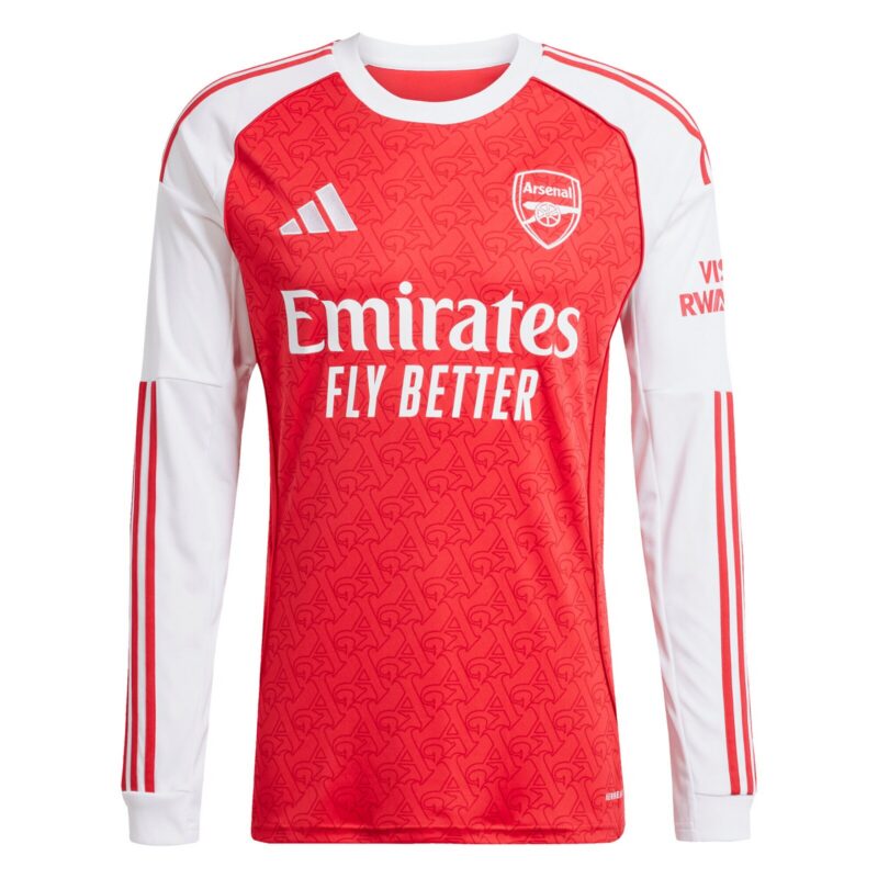 A2B image: arsenal-adidas-home-shirt-2025-26-long-sleeve Arsenal adidas Home Shirt 2025-26 - Long Sleeve