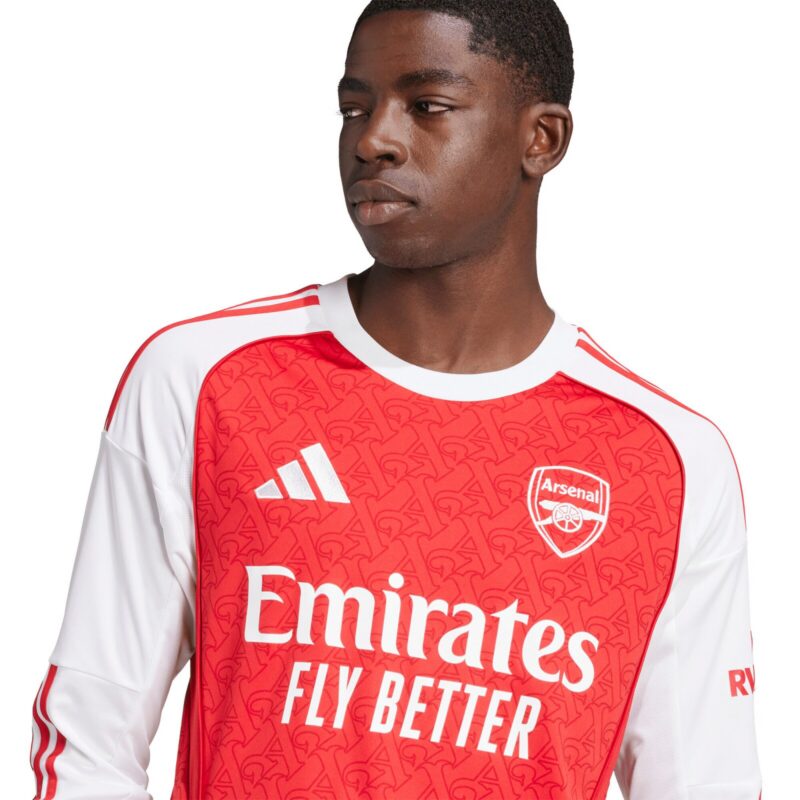 A2B image: arsenal-adidas-home-shirt-2025-26-long-sleeve Arsenal adidas Home Shirt 2025-26 - Long Sleeve