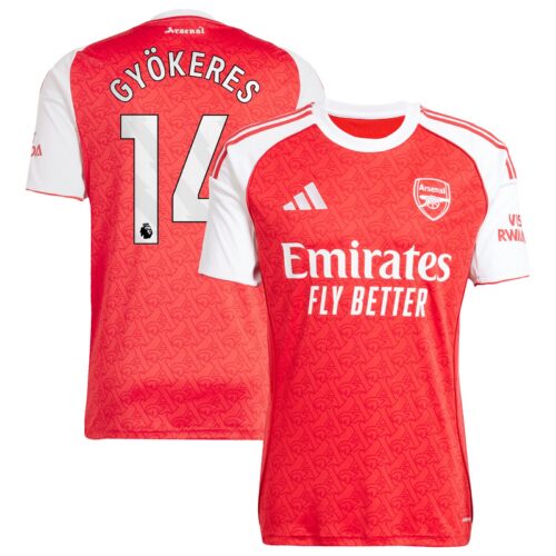 A2B image: arsenal-adidas-home-shirt-2025-26-with-gyokeres-14-printing Arsenal adidas Home Shirt 2025-26 with Gyökeres 14 printing