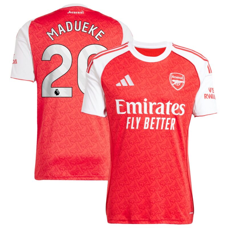 A2B image: arsenal-adidas-home-shirt-2025-26-with-madueke-20-printing Arsenal adidas Home Shirt 2025-26 with Madueke 20 printing