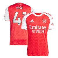 A2B image: arsenal-adidas-home-shirt-2025-26-with-rice-41-printing Arsenal adidas Home Shirt 2025-26 with Rice 41 printing
