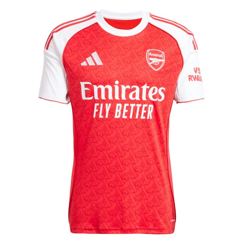 A2B image: arsenal-adidas-home-shirt-2025-26-with-rice-41-printing Arsenal adidas Home Shirt 2025-26 with Rice 41 printing