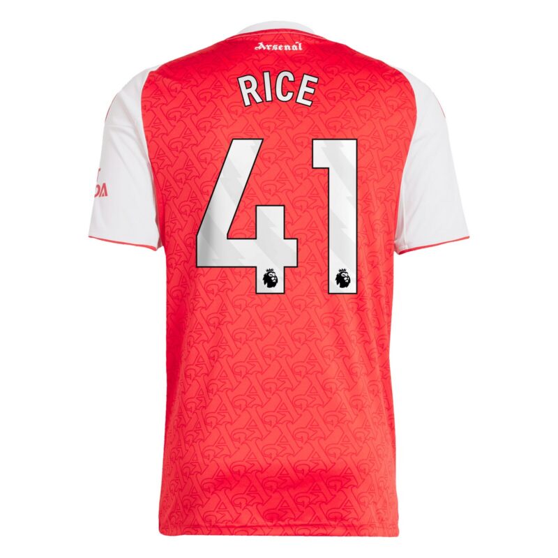 A2B image: arsenal-adidas-home-shirt-2025-26-with-rice-41-printing Arsenal adidas Home Shirt 2025-26 with Rice 41 printing