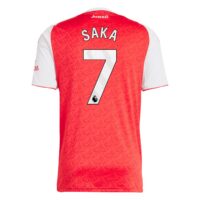 Arsenal adidas Home Shirt 2025-26 with Saka 7 printing