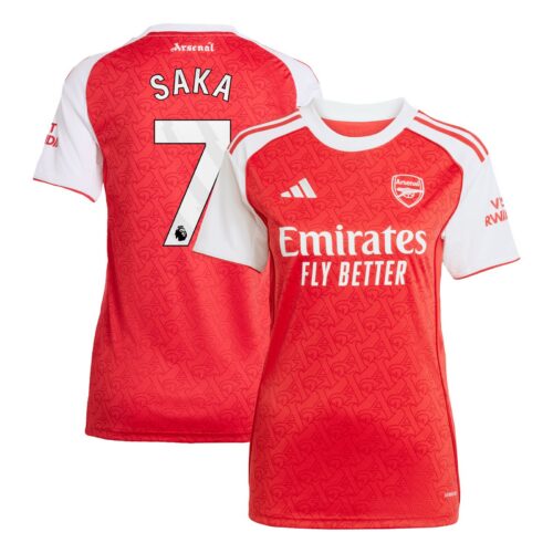 A2B image: arsenal-adidas-home-shirt-2025-26-womens-with-saka-7-printing Arsenal adidas Home Shirt 2025-26 - Womens with Saka 7 printing