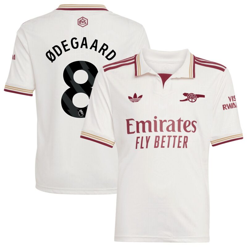A2B image: arsenal-adidas-third-shirt-2025-26-kids-with-odegaard-8-printing Arsenal adidas Third Shirt 2025-26 - Kids with Ødegaard 8 printing