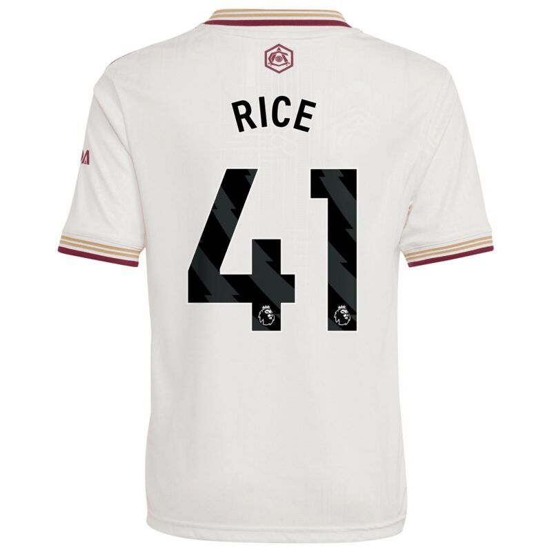 Arsenal adidas Third Shirt 2025-26 - Kids with Rice 41 printing