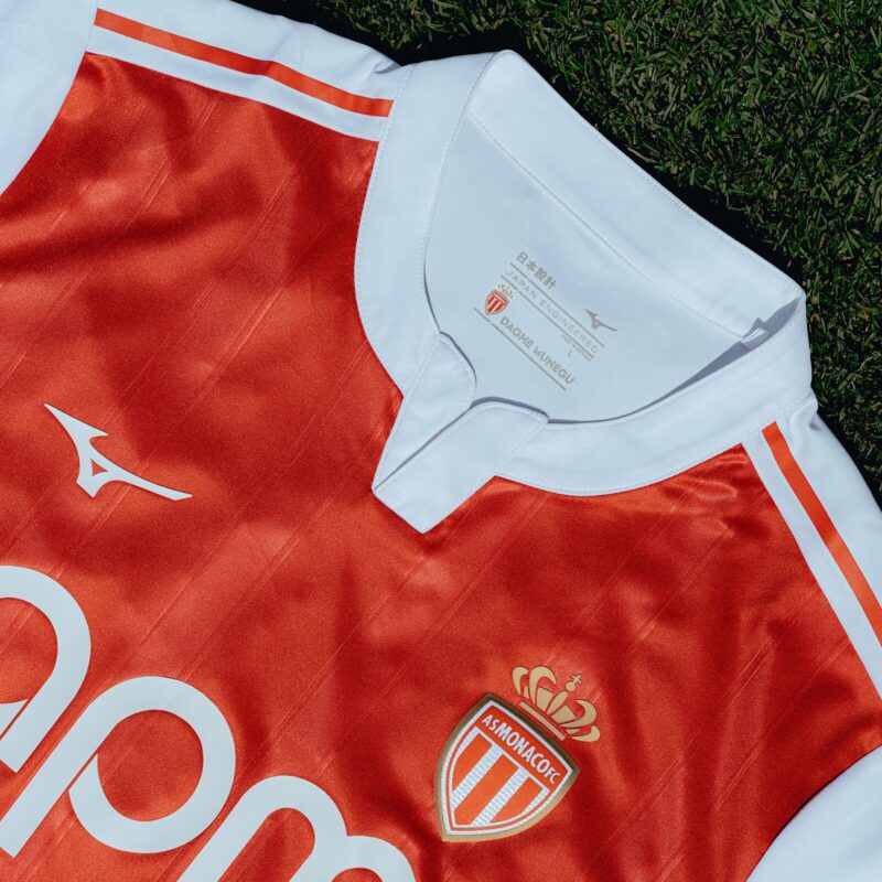 AS Monaco Mizuno Home Shirt 2025-26