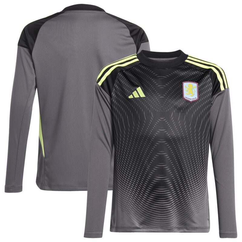 Aston Villa adidas Goalkeeper Shirt 2025-26 - Long Sleeve - Kids