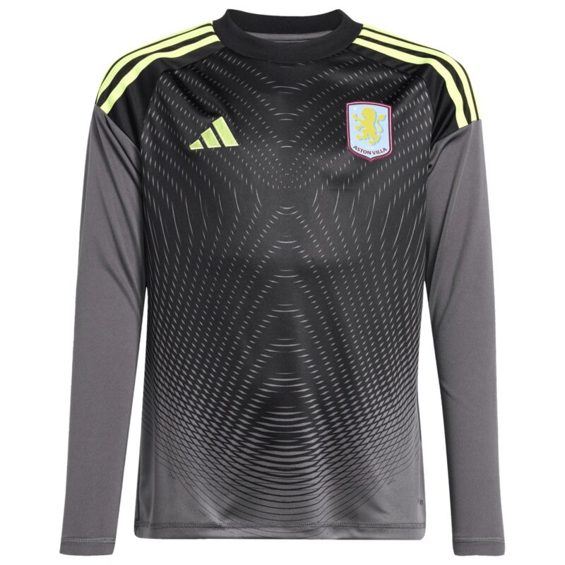 Aston Villa adidas Goalkeeper Shirt 2025-26 - Long Sleeve - Kids