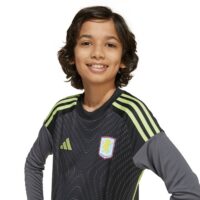 Aston Villa adidas Goalkeeper Shirt 2025-26 - Long Sleeve - Kids