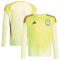 Aston Villa adidas Goalkeeper Shirt 2025-26 - Long Sleeve - Kids