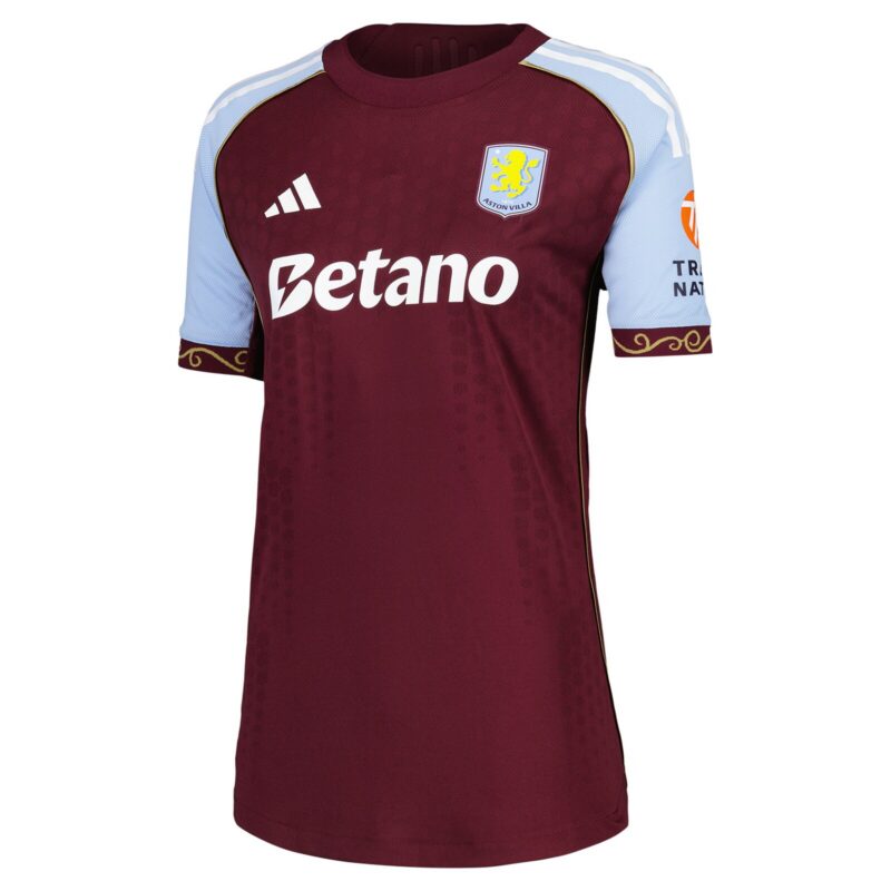 Aston Villa adidas Home Authentic Shirt 2025-26 - Womens