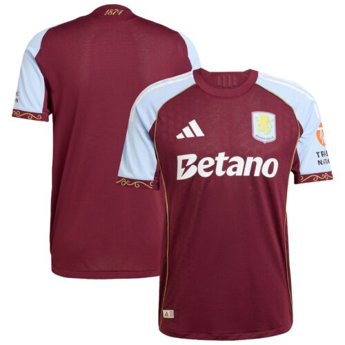 Aston Villa adidas Home Authentic Replica Shirt 2025-26