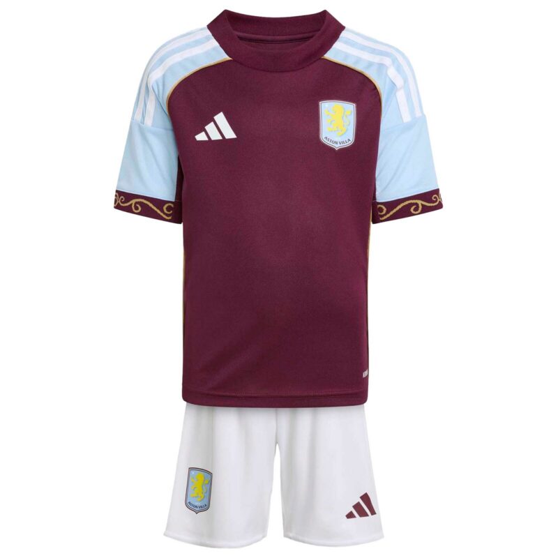 Aston Villa adidas Home Replica Mini Kit 2025-26