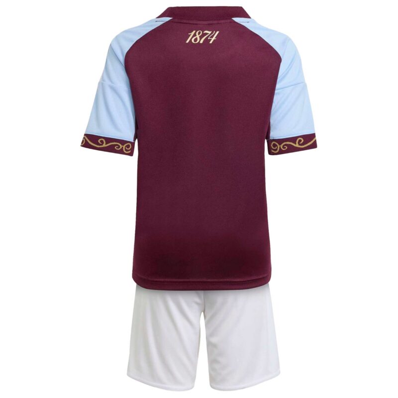 Aston Villa adidas Home Replica Mini Kit 2025-26