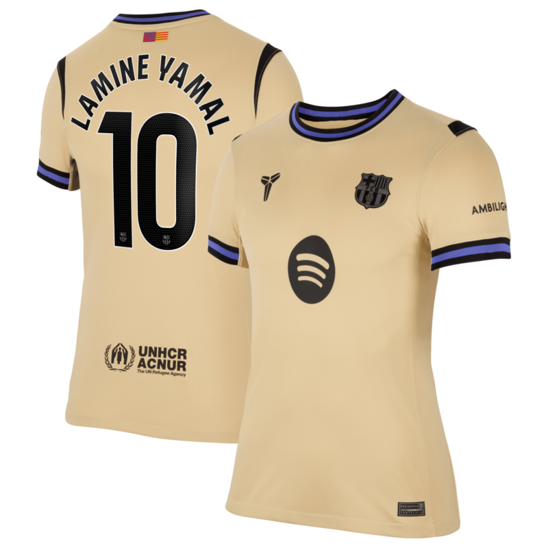 A2B image: barcelona-nike-away-stadium-shirt-2025-26-womens-with-lamine-yamal-10-printing Barcelona Nike Away Stadium Shirt 2025-26 - Womens with Lamine Yamal 10 printing