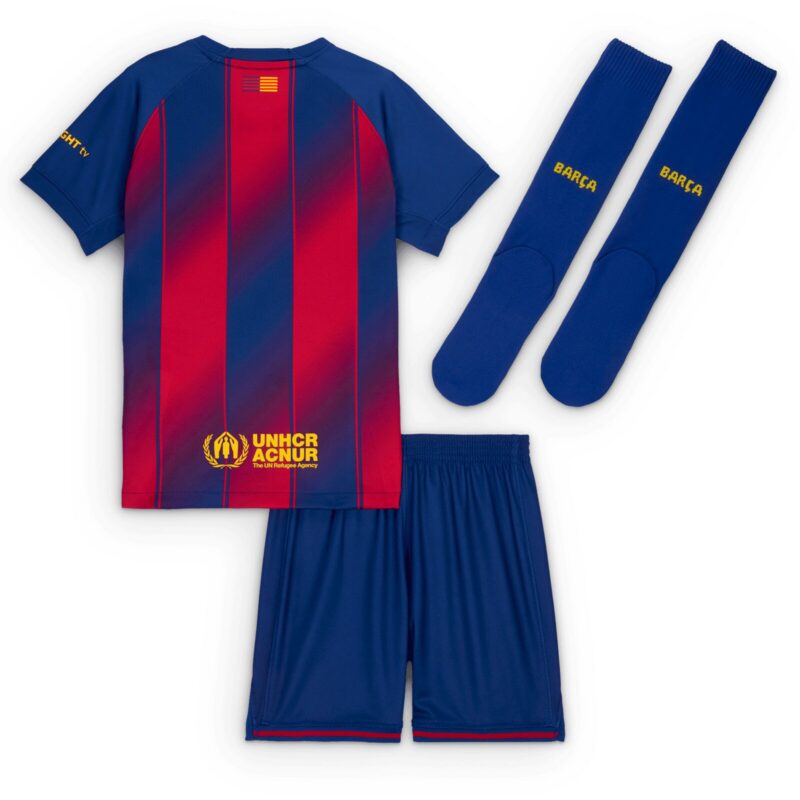 Barcelona Nike Home Stadium Kit 2025-26 - Little Kids