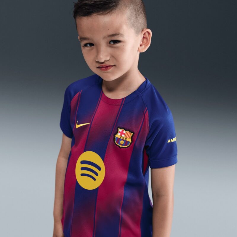 Barcelona Nike Home Stadium Kit 2025-26 - Little Kids