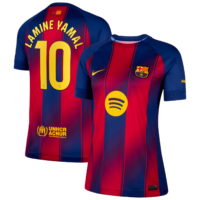 A2B image: barcelona-nike-home-stadium-shirt-2025-26-womens-with-lamine-yamal-10-printing Barcelona Nike Home Stadium Shirt 2025-26 - Womens with Lamine Yamal 10 printing