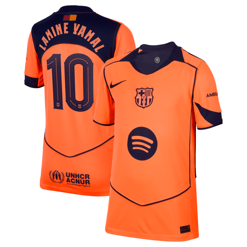 A2B image: barcelona-nike-third-stadium-shirt-2025-26-kids-with-lamine-yamal-10-cup-printing Barcelona Nike Third Stadium Shirt 2025-26 - Kids with Lamine Yamal 10 Cup printing