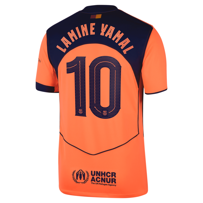 Barcelona Nike Third Stadium Shirt 2025-26 with Lamine Yamal 10 Cup printing