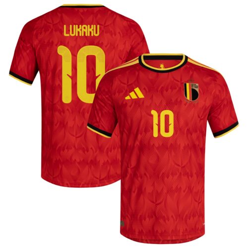 A2B image: belgium-adidas-home-authentic-shirt-2026-with-lukaku-10-printing Belgium adidas Home Authentic Shirt 2026 with Lukaku 10 printing