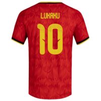 Belgium adidas Home Authentic Shirt 2026 with Lukaku 10 printing