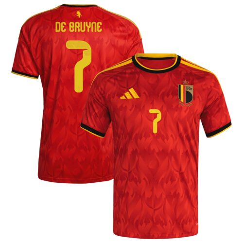 A2B image: belgium-adidas-home-shirt-2026-with-de-bruyne-7-printing Belgium adidas Home Shirt 2026 with De Bruyne 7 printing
