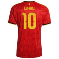 Belgium adidas Home Shirt 2026 with Lukaku 10 printing
