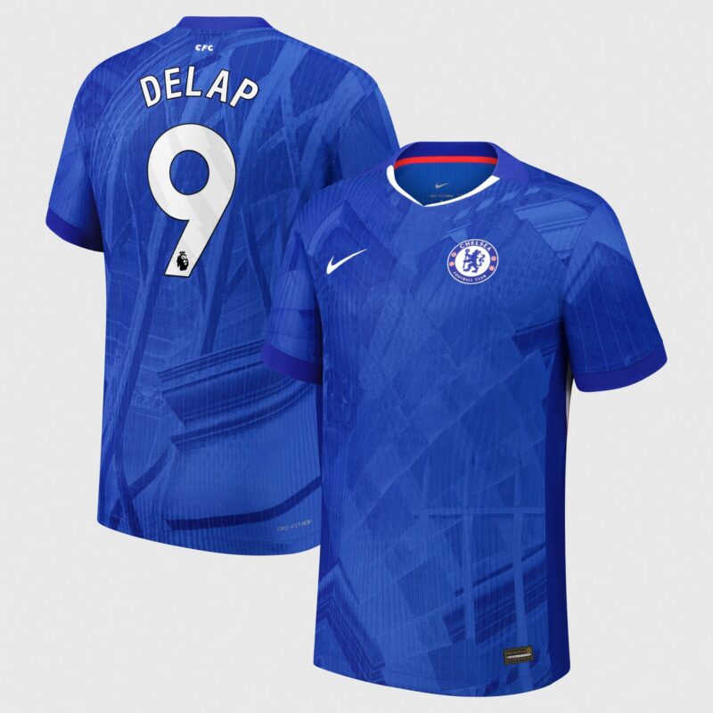 A2B image: chelsea-nike-dri-fit-adv-home-match-shirt-2025-26-with-delap-9-printing Chelsea Nike Dri-FIT ADV Home Match Shirt 2025-26 with Delap 9 printing