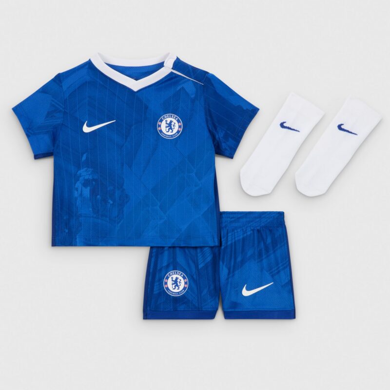 Chelsea Nike Home Stadium Kit 2025-26 - Infants with Delap 9 printing