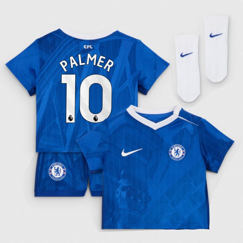 Chelsea Nike Home Stadium Kit 2025-26 - Infants with Palmer 10 printing