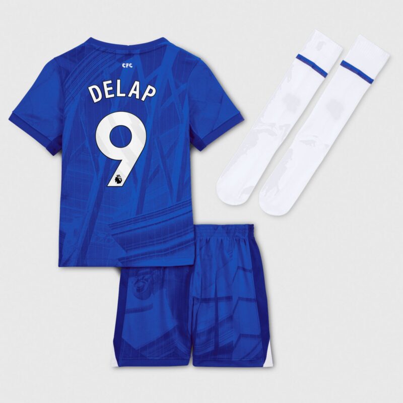 A2B image: chelsea-nike-home-stadium-kit-2025-26-little-kids-with-delap-9-printing Chelsea Nike Home Stadium Kit 2025-26 - Little Kids with Delap 9 printing
