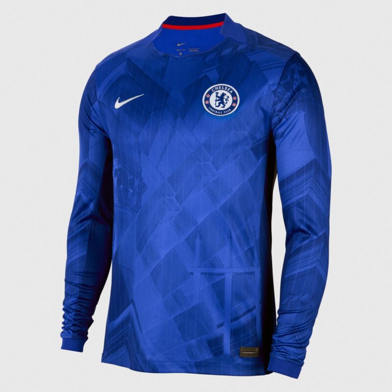 A2B image: chelsea-nike-home-stadium-long-sleeve-shirt-2025-26-with-palmer-10-printing Chelsea Nike Home Stadium Long Sleeve Shirt 2025-26 with Palmer 10 printing