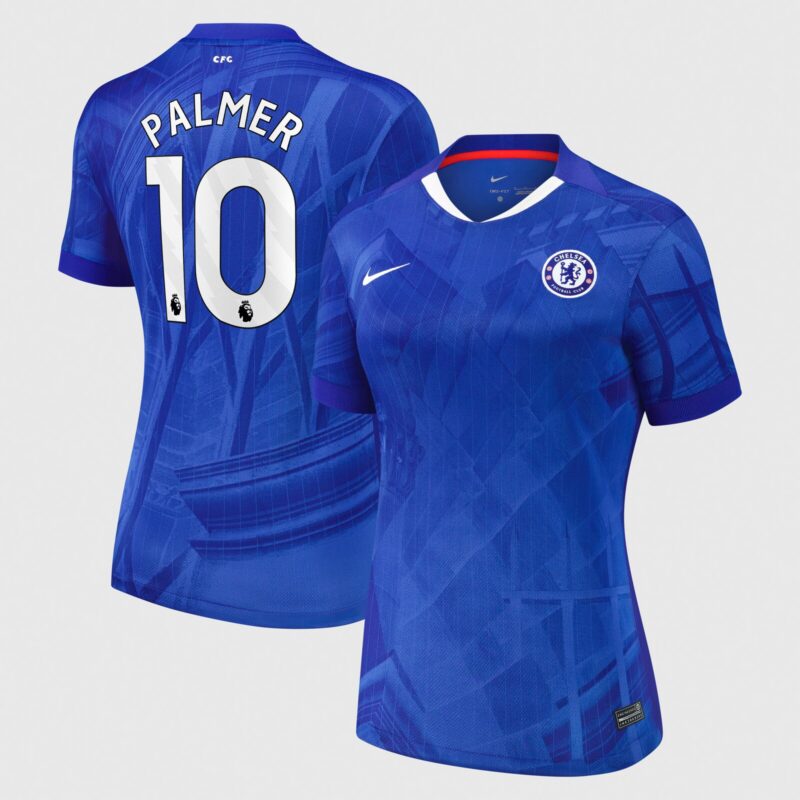 A2B image: chelsea-nike-home-stadium-shirt-2025-26-womens-with-palmer-10-printing Chelsea Nike Home Stadium Shirt 2025-26 - Womens with Palmer 10 printing