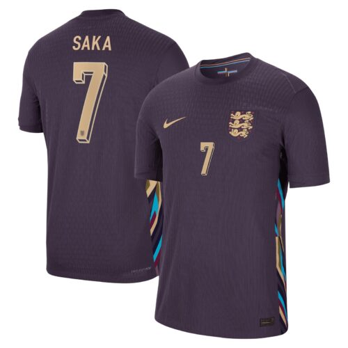A2B image: england-nike-dri-fit-adv-away-match-shirt-2024-kids-with-saka-7-printing England Nike Dri Fit Adv Away Match Shirt 2024 - Kids with Saka 7 printing