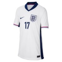 England Nike Home Stadium Shirt 2024 - Kids with Toney 17 printing