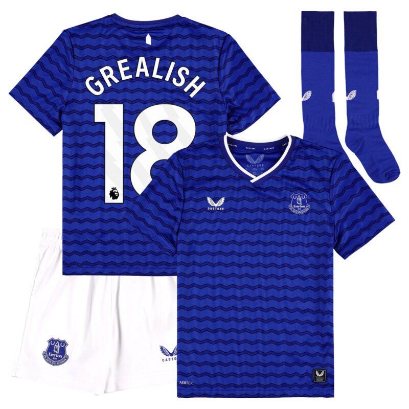 A2B image: everton-castore-home-infant-kit-2025-26-with-grealish-18-printing Everton Castore Home Infant Kit 2025-26 with Grealish 18 printing