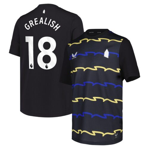 A2B image: everton-castore-third-replica-shirt-2025-26-kids-with-grealish-18-printing Everton Castore Third Replica Shirt 2025-26 - Kids with Grealish 18 printing