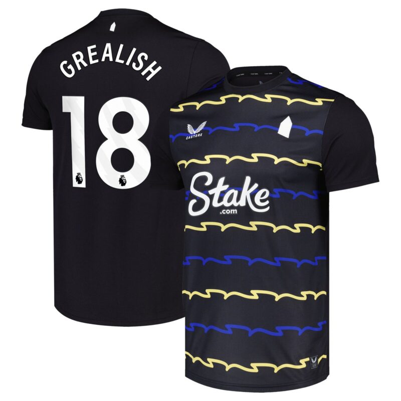Everton Castore Third Replica Shirt 2025-26 with Grealish 18 printing