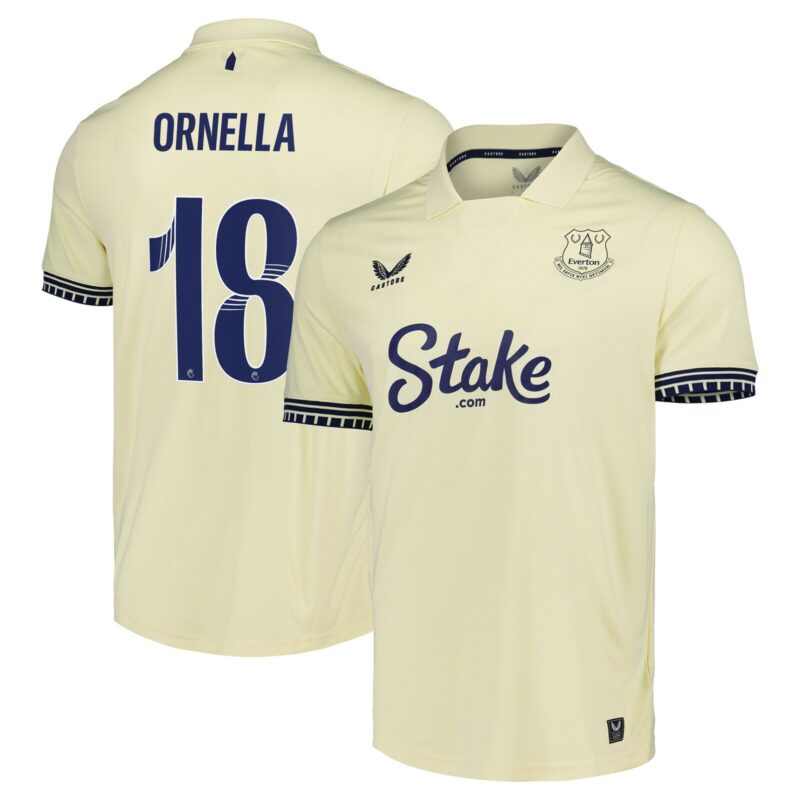 Everton Castore WSL Away Pro Shirt 2025-26 with Ornella 18 printing