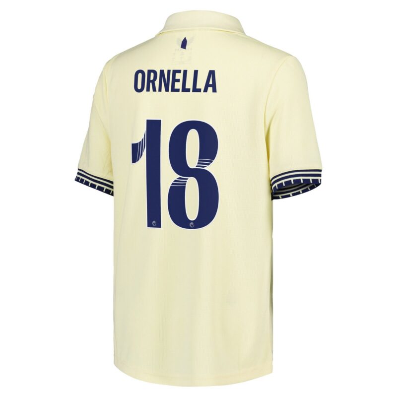 A2B image: everton-castore-wsl-away-shirt-2025-26-kids-with-ornella-18-printing Everton Castore WSL Away Shirt 2025-26 - Kids with Ornella 18 printing