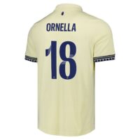 Everton Castore WSL Away Shirt 2025-26 - Unsponsored with Ornella 18 printing