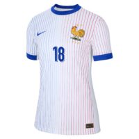 France Nike Dri-FIT ADV Away Match Shirt 2024 - Womens with Nkunku 18 printing