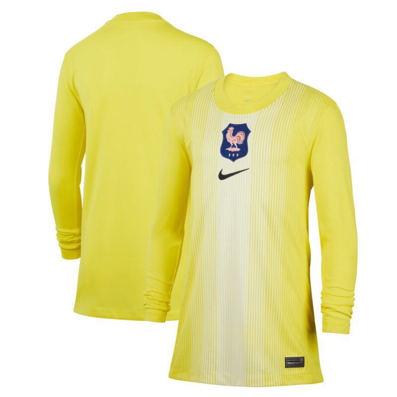 A2B image: france-nike-goalkeeper-stadium-shirt-2025-kids France Nike Goalkeeper Stadium Shirt 2025 - Kids