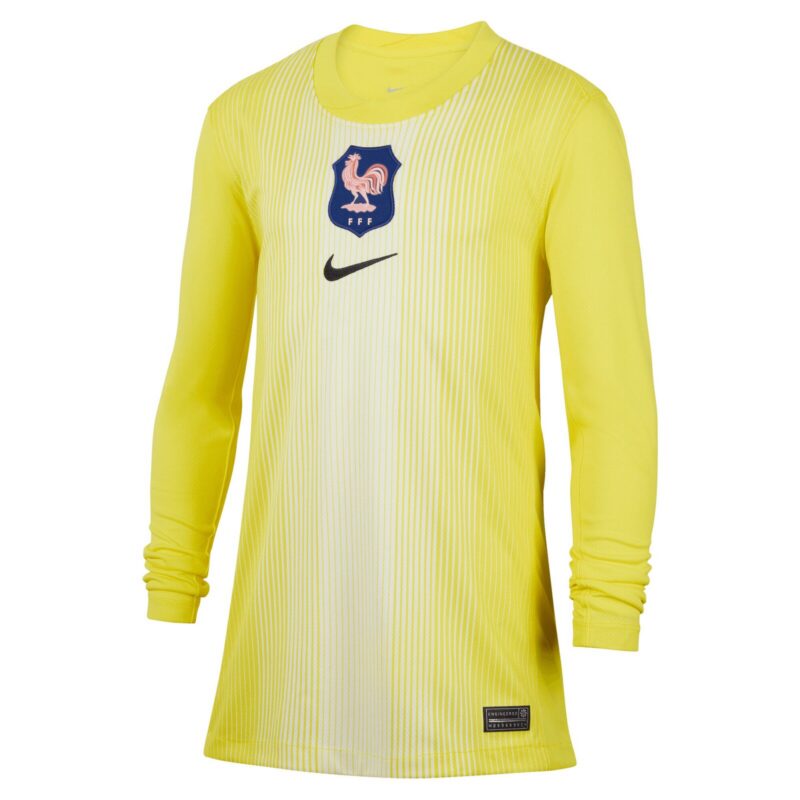A2B image: france-nike-goalkeeper-stadium-shirt-2025-kids France Nike Goalkeeper Stadium Shirt 2025 - Kids